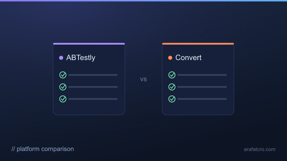 abtestly and Convert A/B testing compared
